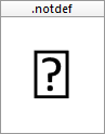 .notdef 字形示例